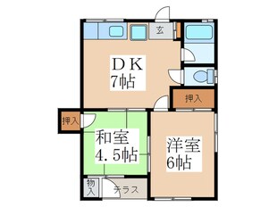 第２小川ハイツの物件間取画像